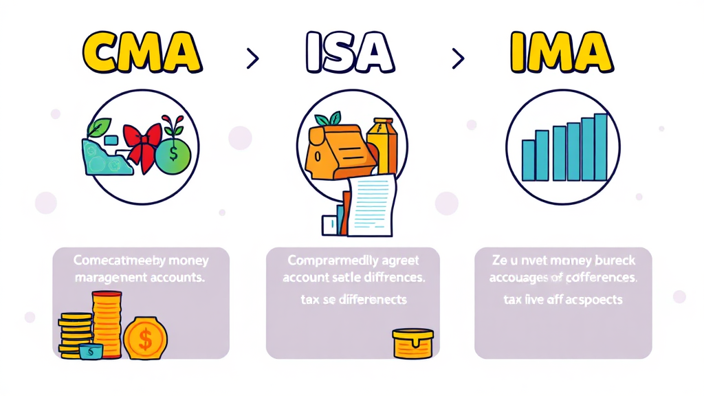 IMA vs CMA, ISA 비교 (cartoon 스타일)
