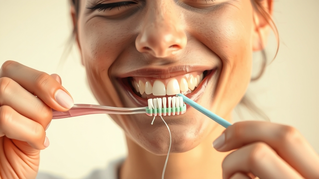 구내염 예방, 생활 습관이 중요 (realistic 스타일)