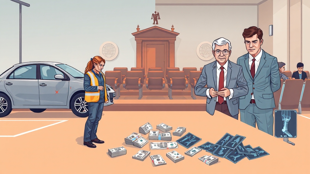 사고 유형별 합의금 수준 (illustration 스타일)