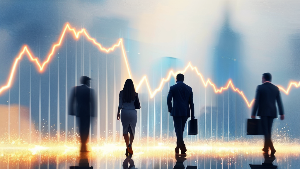 경제 및 증권 시장 분석 (watercolor 스타일)