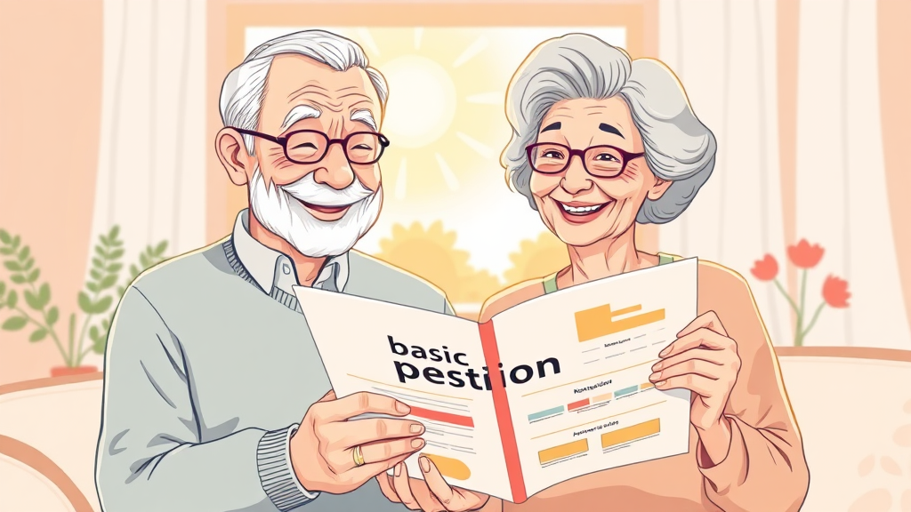 기초연금, 어떻게 신청하나요? (illustration 스타일)