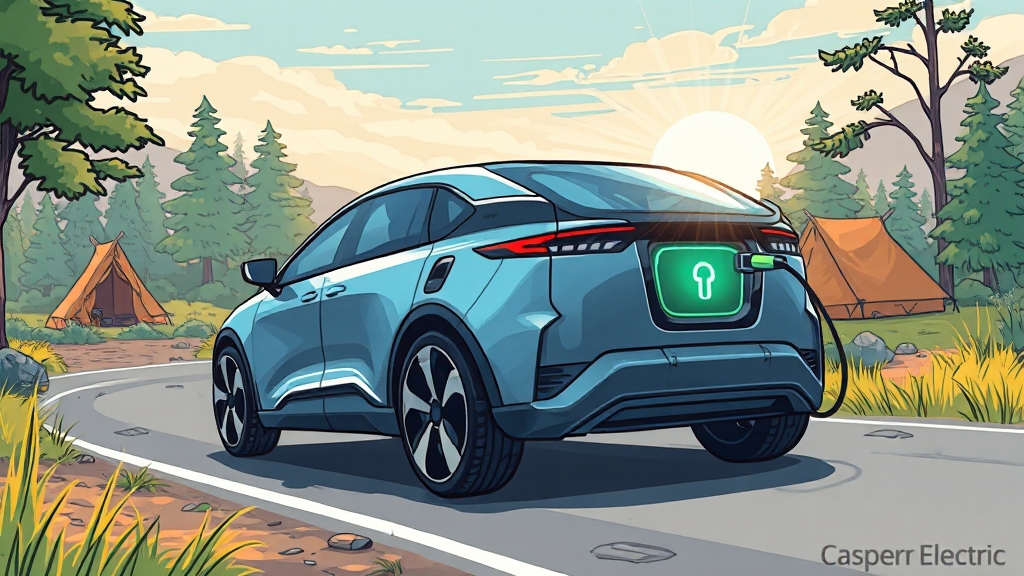 주행 거리 및 충전 정보 (cartoon 스타일)