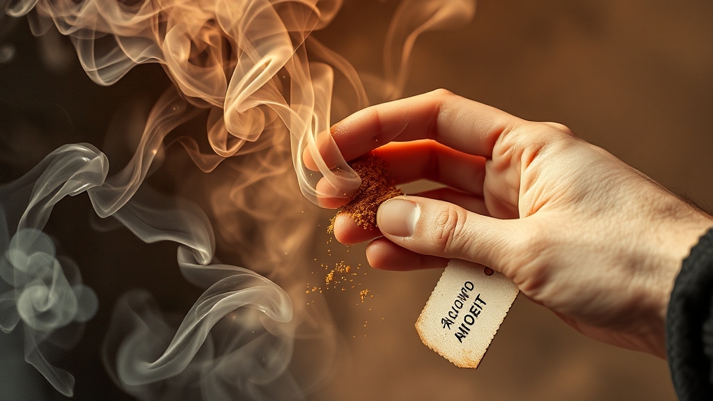 침향 가격대를 저울에 올려 비교하는 감성 일러스트