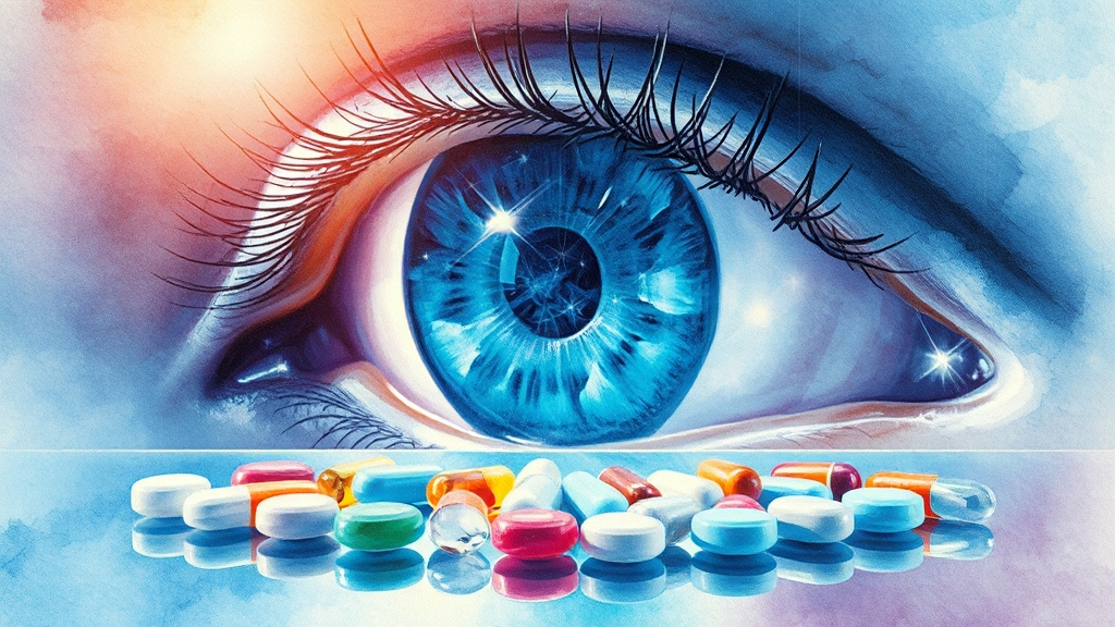 빌베리 영양제 선택: 주의사항 (watercolor 스타일)