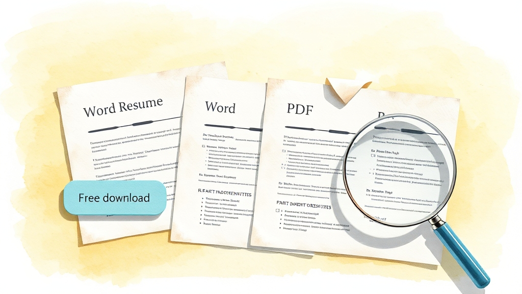 이력서 양식, 어디서 구할까? (watercolor 스타일)