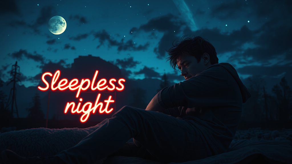 불면증, 왜 생기는 걸까요? (realistic 스타일)