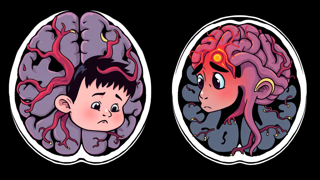 주요 증상, 어떤 것들이? (cartoon 스타일)