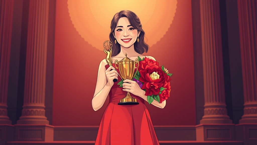 염혜란, ‘폭싹 속았수다’ 여우조연상 수상 (illustration 스타일)