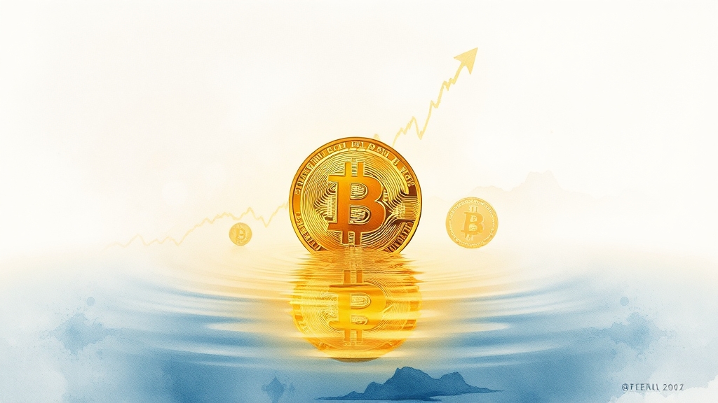 비트코인 전망 핵심 요인 (watercolor 스타일)