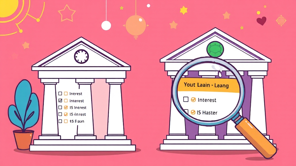 은행별 이자율 비교 (cartoon 스타일)