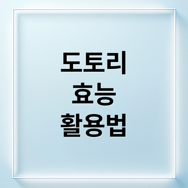 도토리
효능
활용법 (도토리 효능 및 부작용)