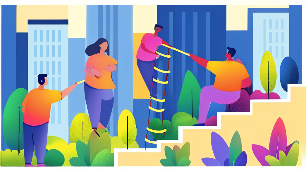 정부 지원 대출: 저신용자를 위한 희망 (cartoon 스타일)