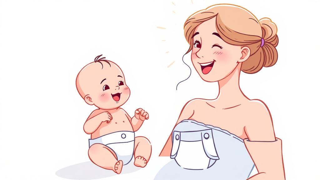 육아 부담 줄이기 (illustration 스타일)