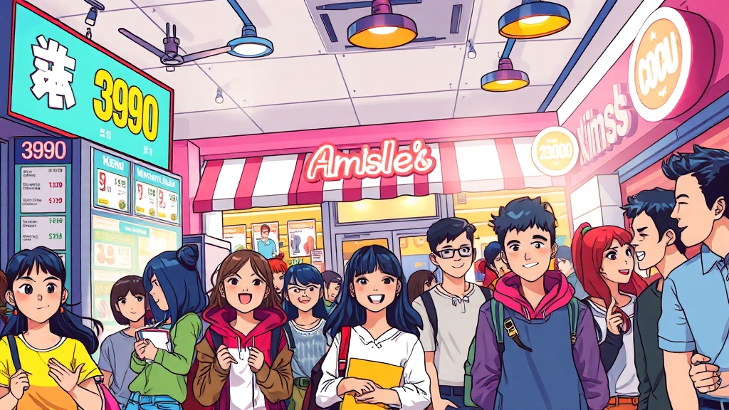 이랜드리테일 전략 변화 (cartoon 스타일)