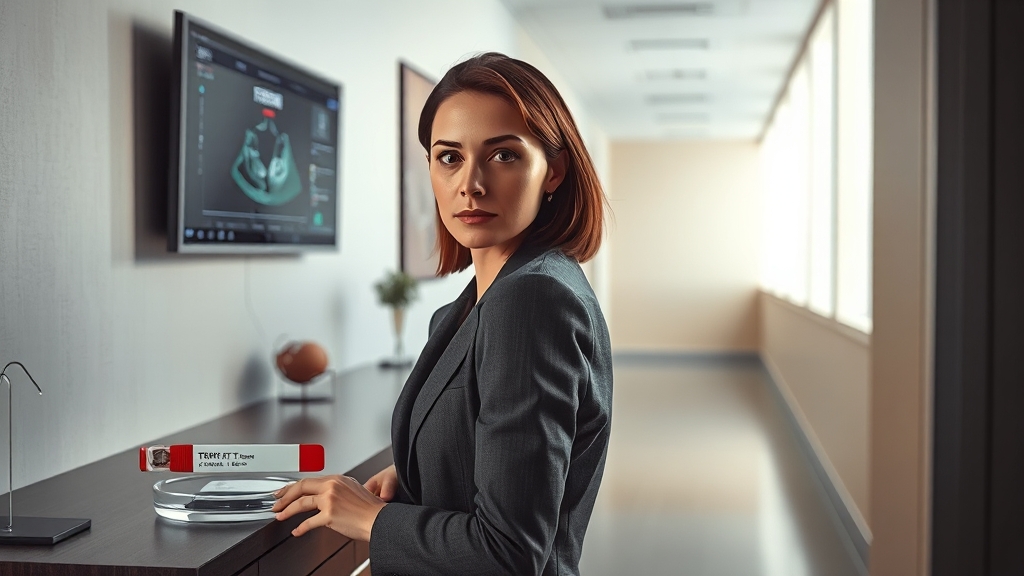 갑상선 저하증 진단법 (realistic 스타일)