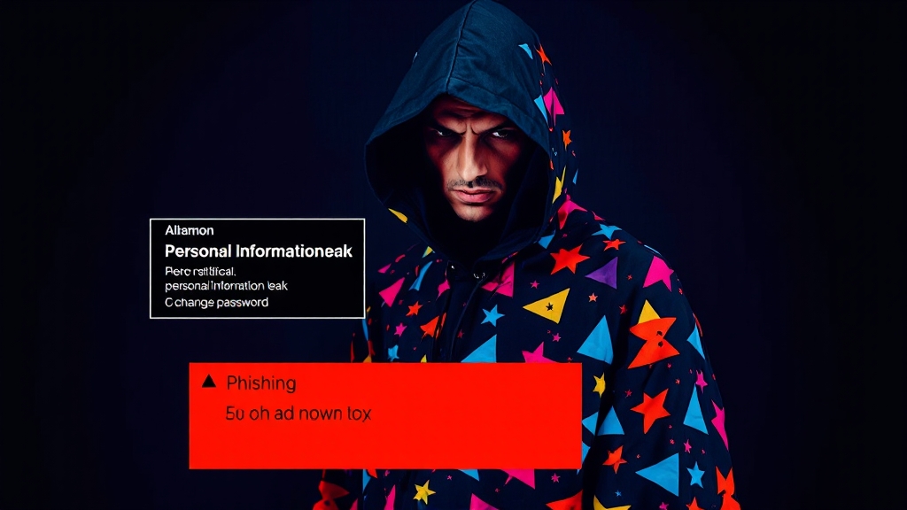 개인정보 유출 시 즉각 대처 (popart 스타일)