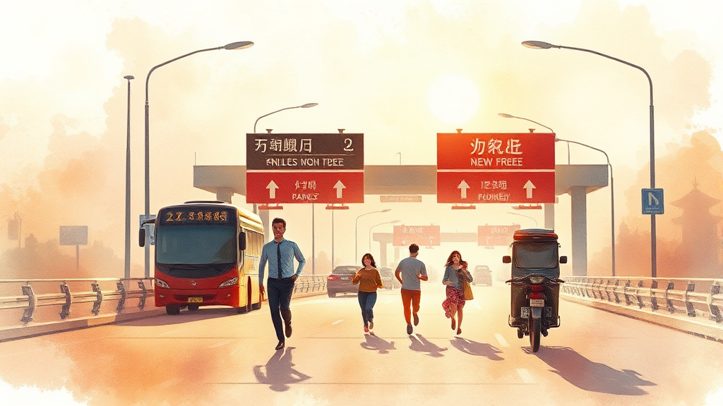 설 연휴 고속도로 통행료 면제: 핵심 정보 총정리 (watercolor 스타일)