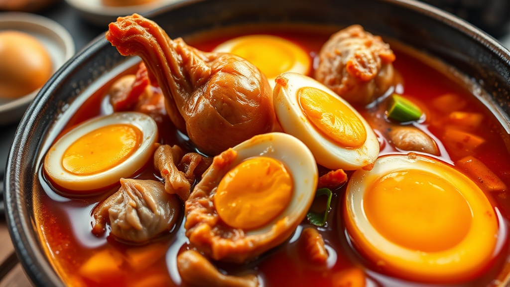 닭내장탕, 처음이라면? 특별한 경험을 위한 팁 (realistic 스타일)