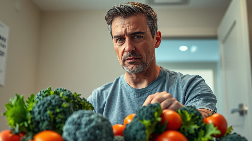 전립선암 예방 및 관리 (realistic 스타일)