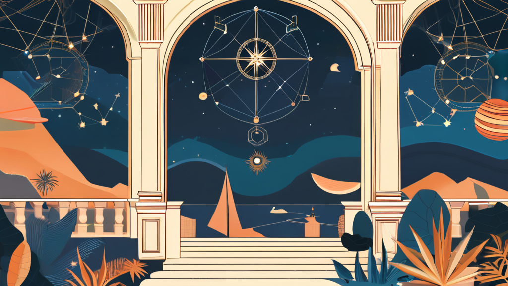 나이별, 띠별, 별자리별 상세 운세 분석 (illustration 스타일)