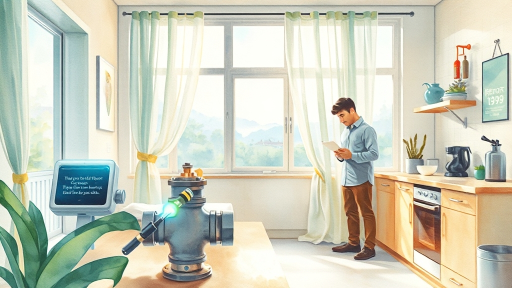 안전 점검 및 대처 (watercolor 스타일)