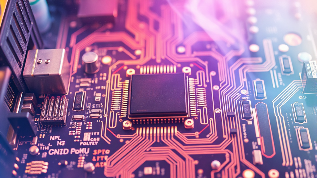 메인보드 선택: 부품 연결의 중심 (watercolor 스타일)