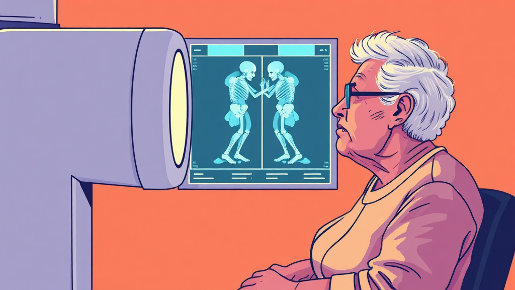 골밀도를 측정해 뼈 건강 상태와 골다공증 위험을 진단하는 검사입니다.