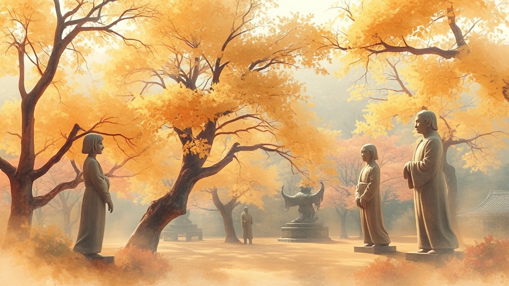 주변 관광지와 함께 즐기기 (watercolor 스타일)