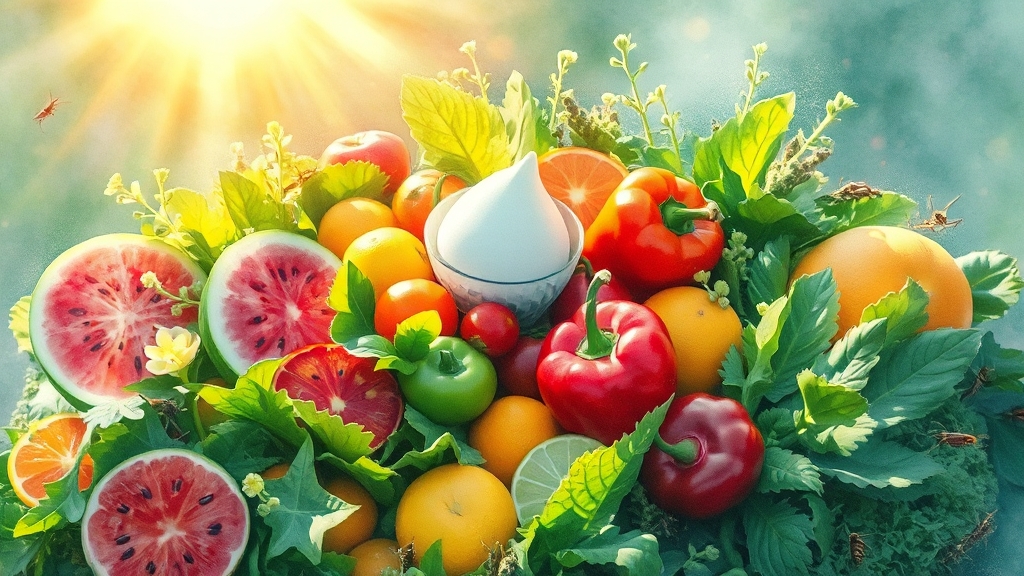 췌장암 환자의 생활 관리 (watercolor 스타일)