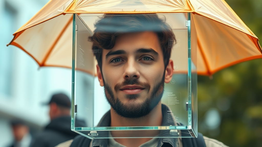 개인정보처리방침이란? (realistic 스타일)