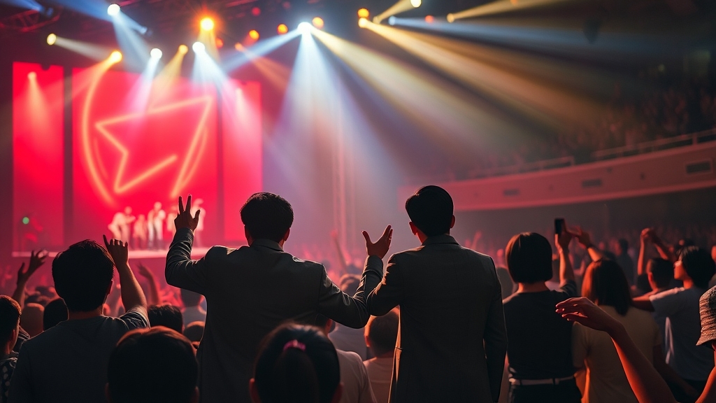 공연장 정보 및 유의사항 (realistic 스타일)