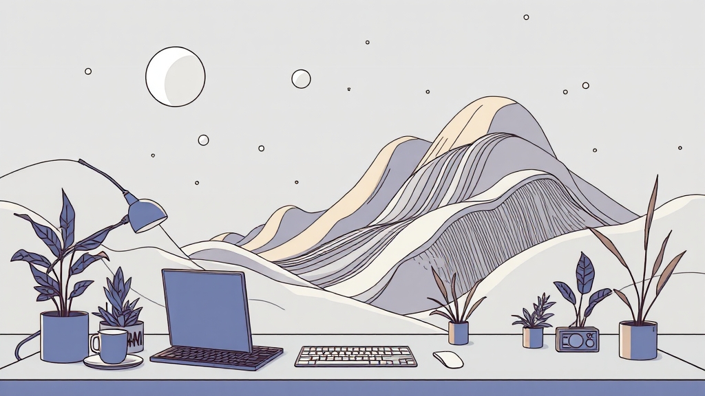 M4 Pro 칩셋 성능 분석 (illustration 스타일)