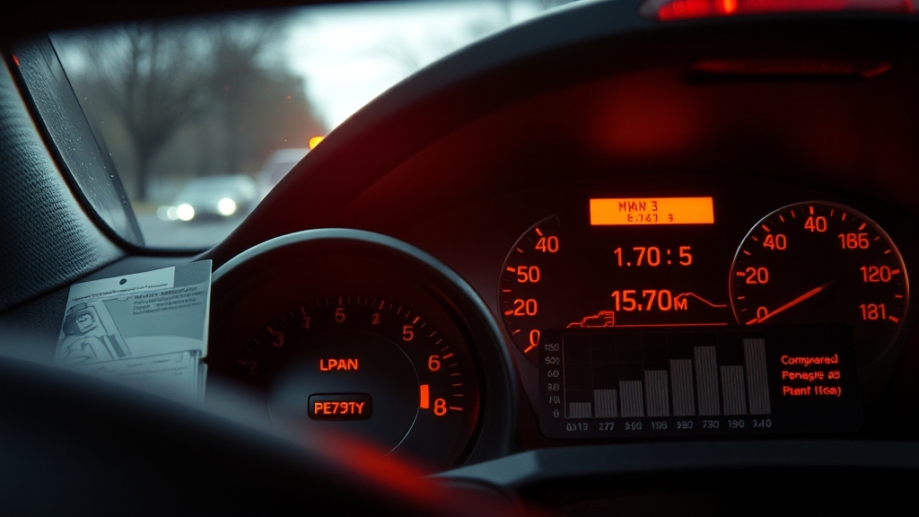 벌점 누적, 면허에 어떤 영향? (realistic 스타일)