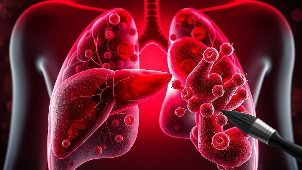 담낭암 단계별 특징 및 진행 과정 (realistic 스타일)