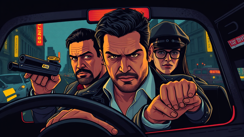 모범택시3 빌런 정보 및 분석 (illustration 스타일)