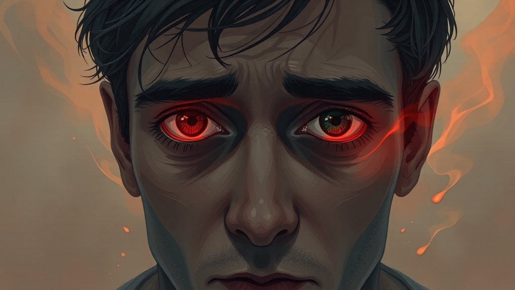 흔한 원인: 피로, 스트레스, 카페인 (illustration 스타일)