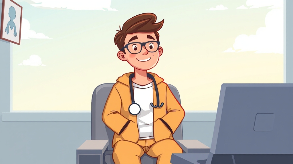 검진 전후 주의사항 (cartoon 스타일)