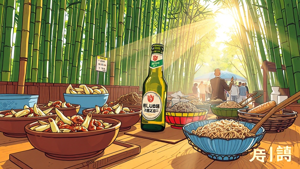 먹거리 천국 & 특산품 쇼핑 (illustration 스타일)
