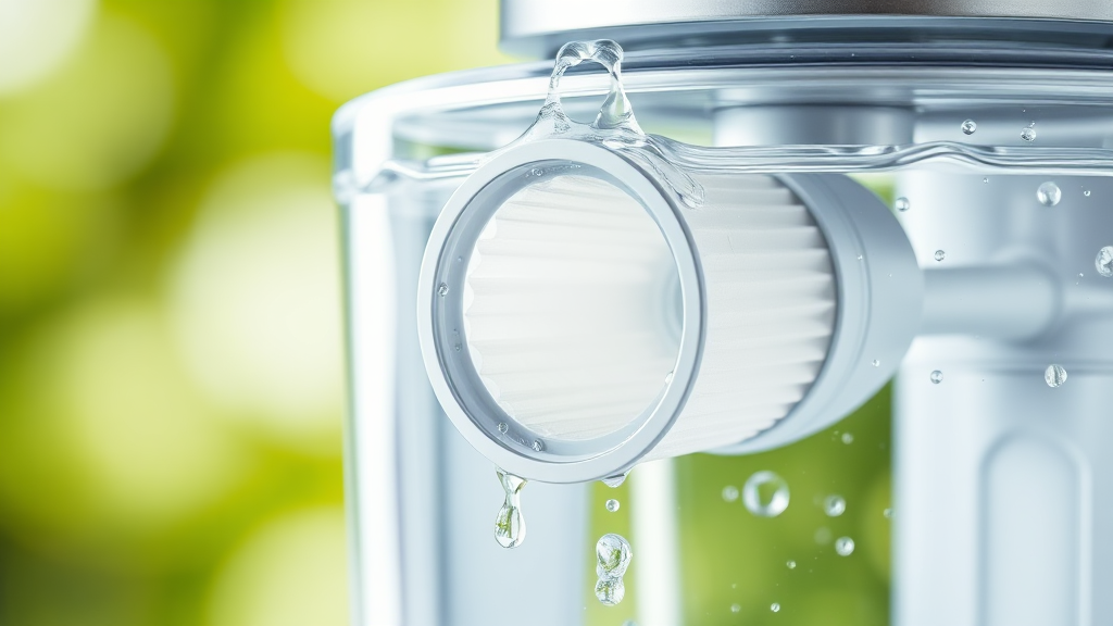 필터 교체 및 관리법 (realistic 스타일)