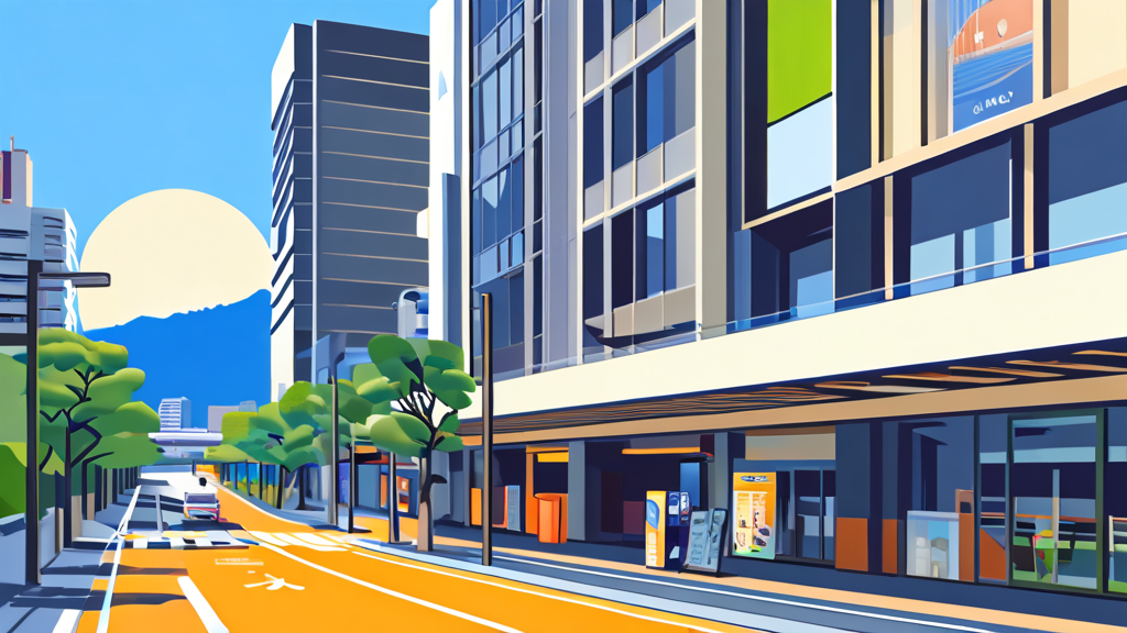 알뜰 여행의 시작: 토요코인 오사카 난바 예약 및 요금 정보 (illustration 스타일)