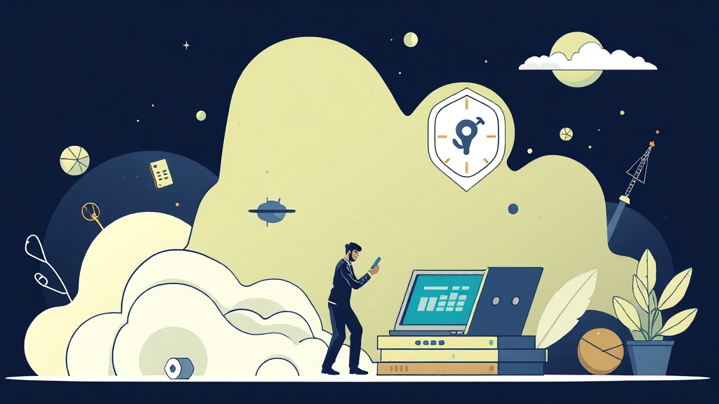 계정 공유 시 주의사항 & 보안 강화 (illustration 스타일)