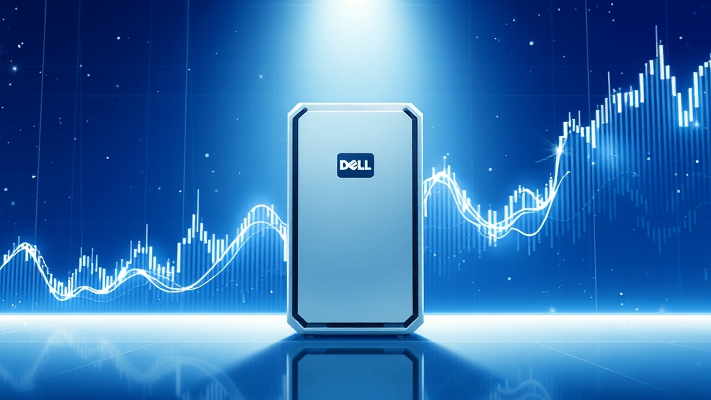 델 실적 분석 및 향후 전망 (illustration 스타일)