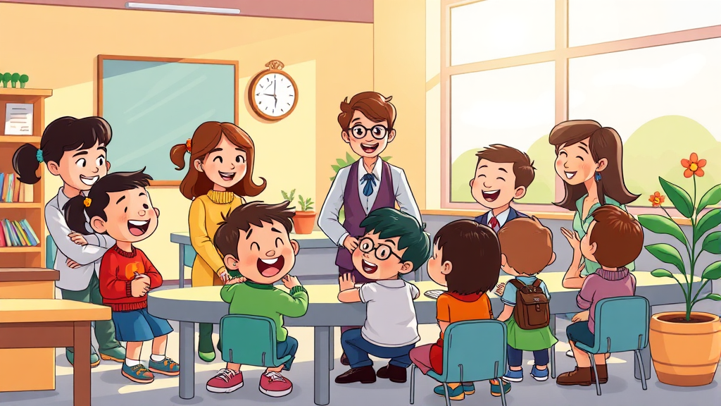 교사 처우, 어떻게 개선되나? (cartoon 스타일)