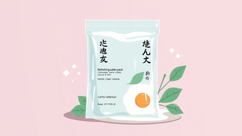 술지게미팩 A to Z 6 술지게미팩, 써보니 어때? (illustration 스타일)