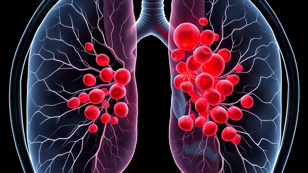 폐암 진단 방법과 과정 (illustration 스타일)