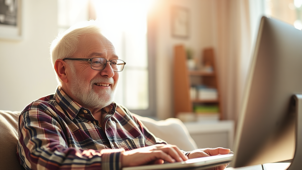 시니어 일자리 신청 방법 (realistic 스타일)