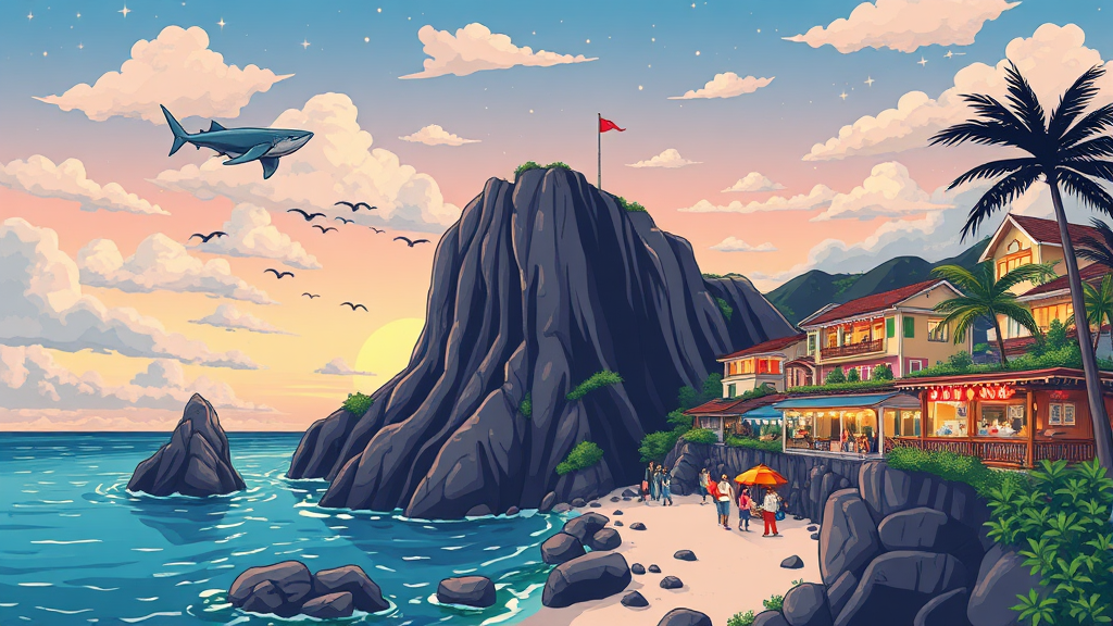 오키나와 원데이 투어 (illustration 스타일)