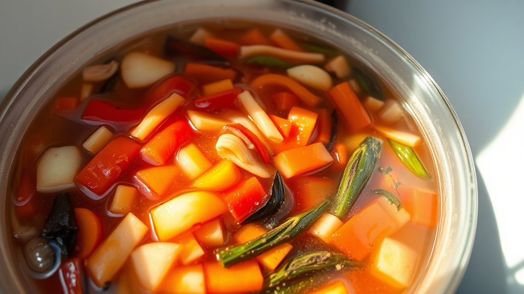 태초물김치 비법 (realistic 스타일)