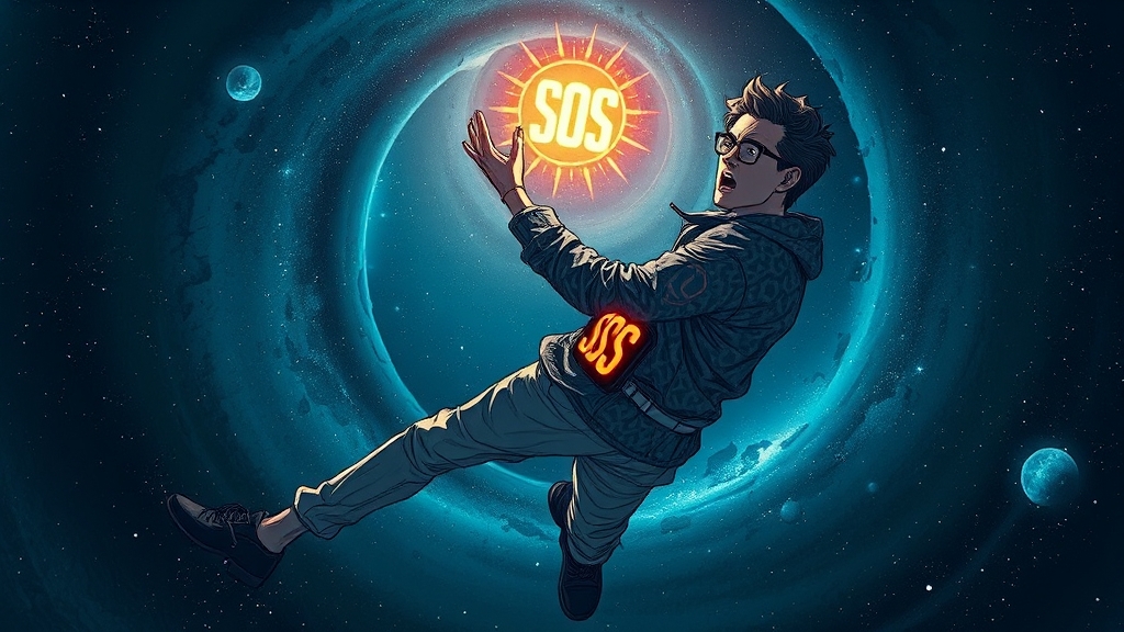 안전 기능: 낙상 감지 및 긴급 SOS (illustration 스타일)
