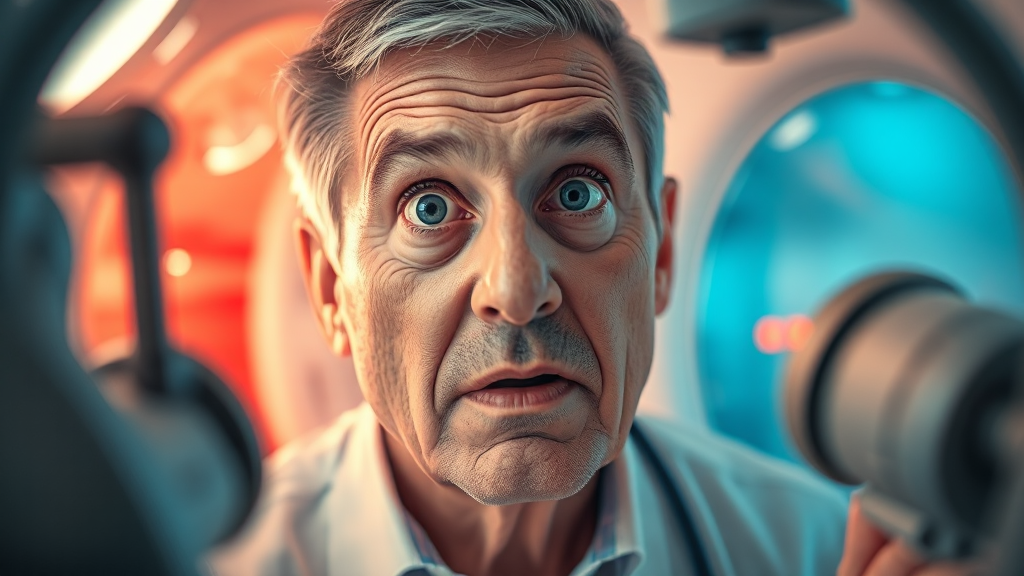 대장 용종 증상은? (realistic 스타일)